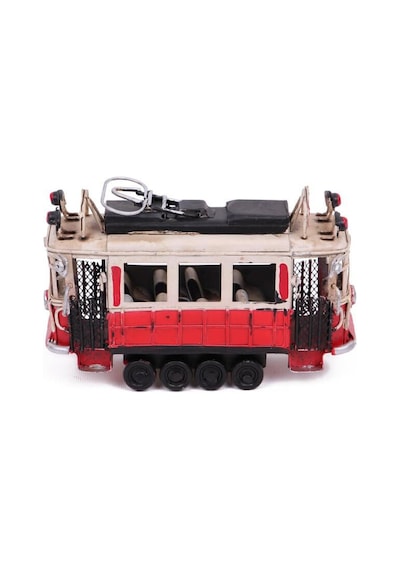 Dekoratif Metal Taksim Tramvay Küçük Vintage Biblo Hediyelik