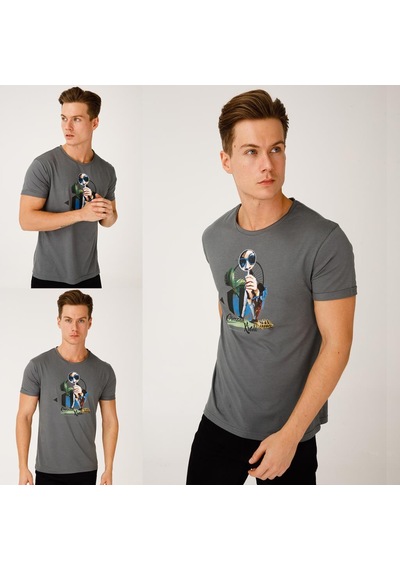 Biggdesign Nature Ormanın Kralı Erkek T-shirt 001