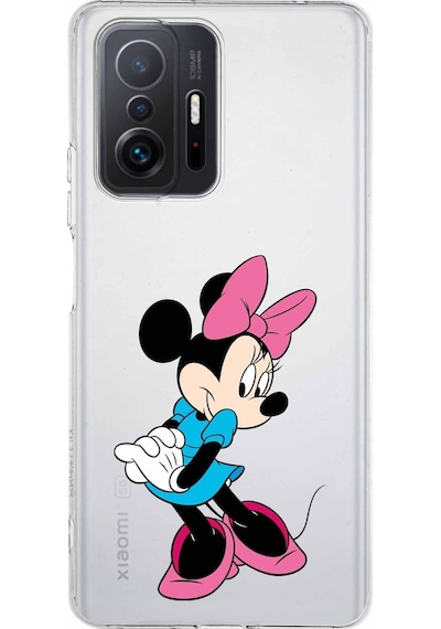 Xiaomi Mi 11t Kamera Korumalı Kapak Minnie Mouse Tasarımlı Şeffaf Kılıf Şeffaf