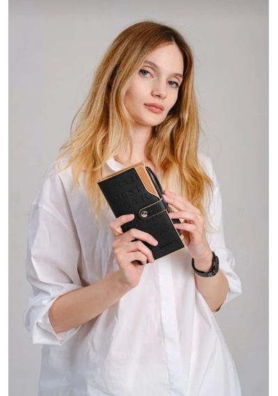 Just Polo Kadın Omuz Çantası Ve Cüzdanı Kombin 440113mh Siyah Camel Kombin