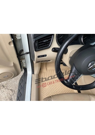 Nissan X-trail 2014-2021 3d Kauçuk Kokusuz Havuzlu Bej Paspas