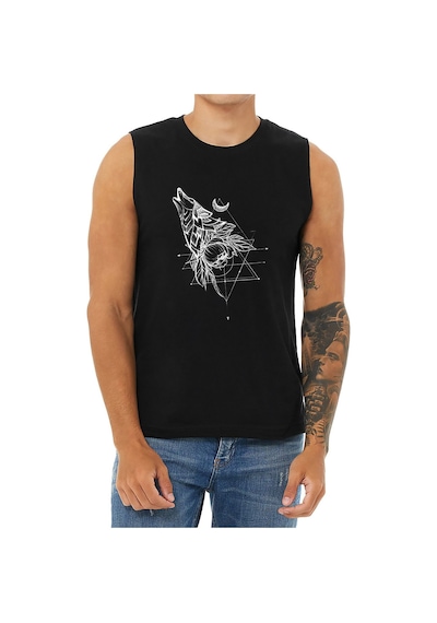 Bluu Wolfou Kolsuz Sporcu T-shirt Tank Top Spor Atlet
