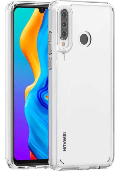 Huawei P30 Lite Kılıf Zore Coss Şeffaf Sert Silikon Kılıf Renksiz