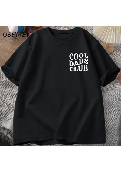 Startmore Cool Dads Club Tshirt Father's Day Funny Husband T-shirt Daddy Dad To Be T Shirt Men Cotton O Siyah