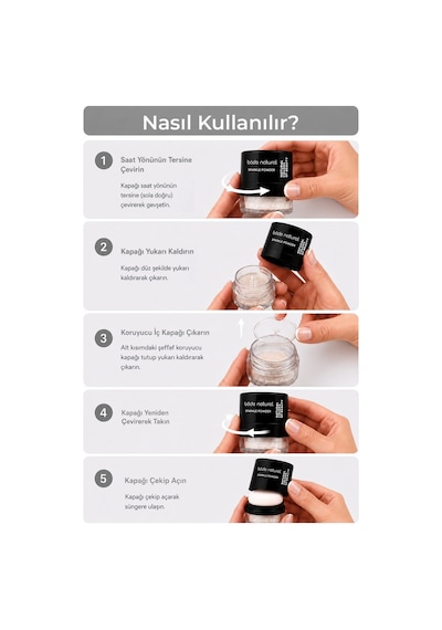 Bade Natural Sparkle Powder Shinny Pink Toz Işıltılı Allık Doğal