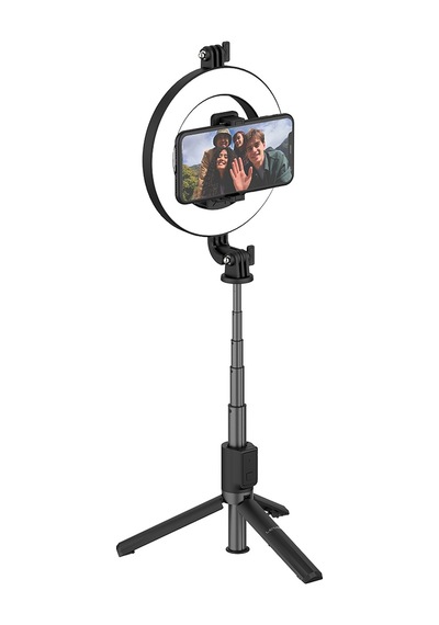 Lenyes Lph102 Uzaktan Kumandalı Çok Fonksiyonlu Ring Light Selfie Çubuğu Siyah