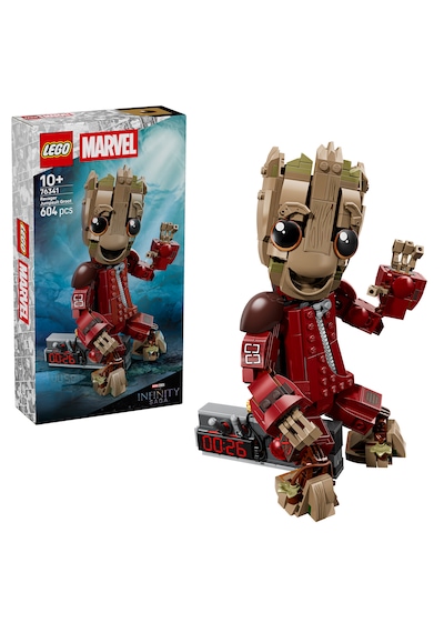 LEGO® ǀ  Marvel Yağmacı Tulumlu Groot 76341 - 10 Yaş ve Üzeri Çocuklar için Minfigür İçeren Yaratıcı Oyuncak Yapım Seti (604 Parça)