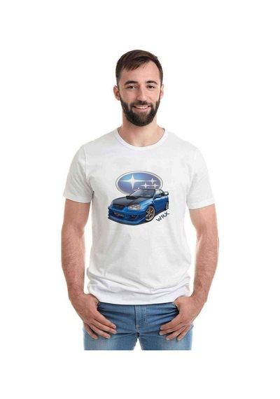 Subaru Wrx Baskılı Beyaz Erkek Tshirt (531010288)