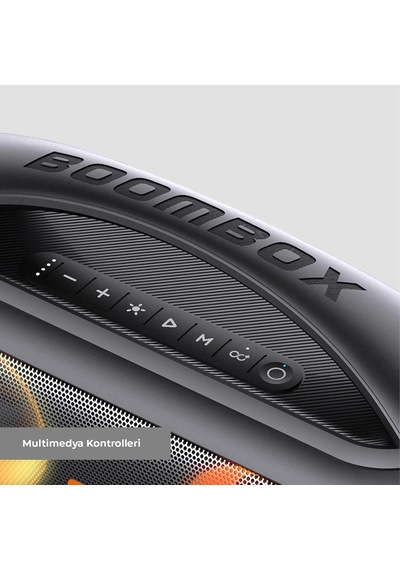 Ds152 35 Cm Büyük Boy Boombox Bluetooth Hoparlör 36w, Çift 3 Subwoofer, Rgb Aydınlatma, Ipx5 Suya Dayanıklı, Tws Stereo, Powerbank Özellikli