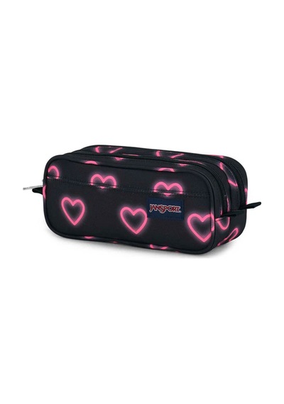 Jansport Large Accesssory Pouch Happy Hearts Black Kalem Çantası Ek0a5bbv8o01 Happy Hearts Black