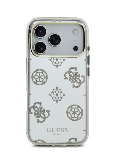 Apple Uyumlu iPhone 17 Pro Max Kılıf Guess Lisanslı Metal Kamera Çerçeveli Simli Peony Aynalı Kapak Gold Gold