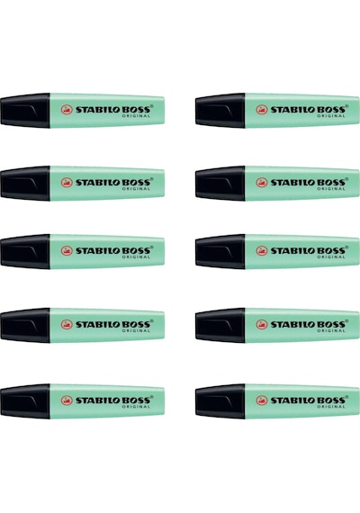 Stabilo Fosforlu Kalem Boss Orıgınal Turkuaz 70/51 10 Adetli Paket Turkuaz