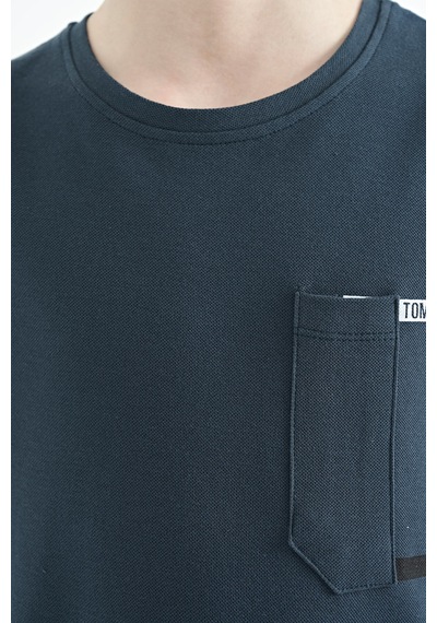 Tommylife Tommy Life Orman Yeşili Cep Detaylı O Yaka Standart Kalıp Erkek Çocuk T-shirt - 11120 Yeşil