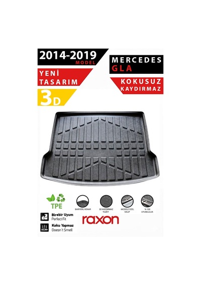 Mercedes Gla 2014 2019 Bagaj Havuzu 3d Özel Kalıp Su Geçirmez Kaymaz