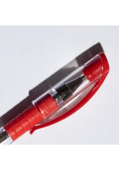 İğne Uç Tükenmez Kalem Seti, 10'lu, Kırmızı, 0.7 Mm, Rahat Yazım, Ergonomik Tutuş Genel
