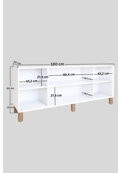 Bohem Serisi Natura Pvc Hasır Desen Mat Beyaz Konsol Beyaz