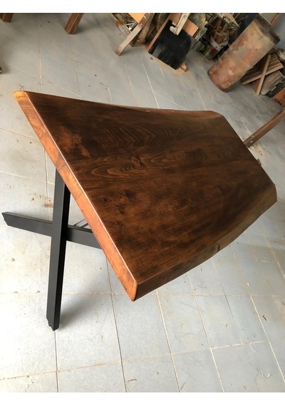 Bintaşmobilya Kütük Masa Ceviz Rengi 120X75.Cm