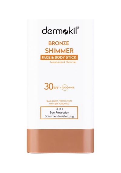 Dermokil Bronze Shimmer Face Ve Body Stick Spf 30 20 Gr Sku: Smg8690010495327 Açık Bej