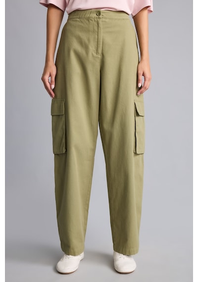 Defacto %100 Pamuk Kargo Fit Cepli Düğmeli Bel Jogger Paça Pantolon I5615ax26aukh344 Haki-kh344