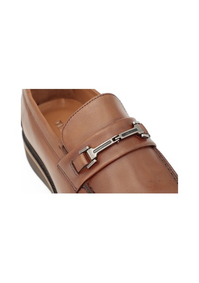 Hakiki Antik Deri Eva Taban Loafer Erkek Ayakkabı - Tuna E3899 Kahverengi