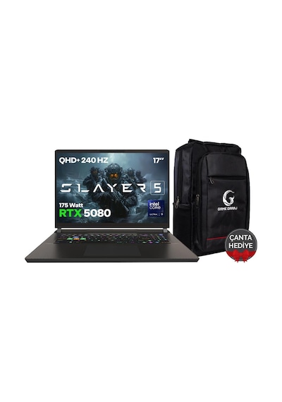 Game Garaj Slayer5 9XL-5080 C3 U9-275HX 64 GB 2 TB RTX5080 17" Free Dos Dizüstü Oyuncu Bilgisayarı