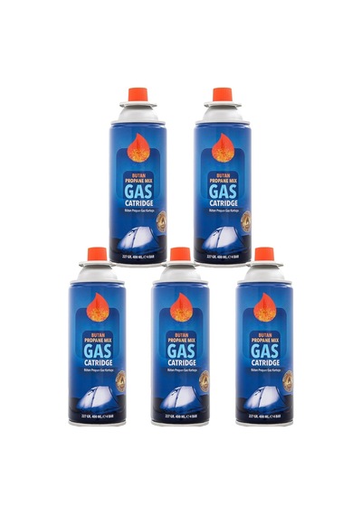 Chermik 5'li Gaz Kartuşu Seti Beşli Pürmüz Gazı 5 Adet 227 Gr Kamp Gazı Çok Renkli