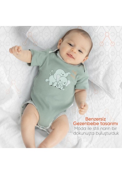 Gezenbebe Hero Bebekler İçin Kısa Kol Body 001