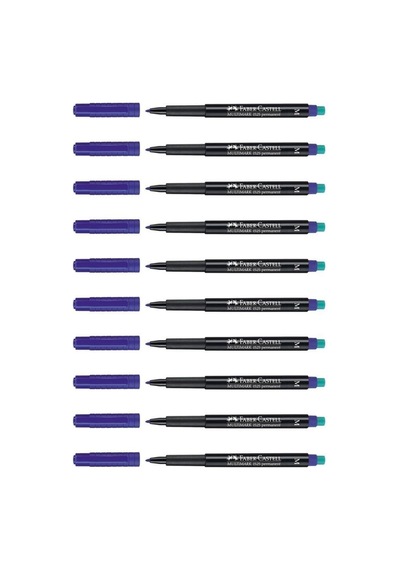 Multimark 1525 Permanent Asetat Kalemi 1.0 Mm M Mavi 10 Lu Kutu