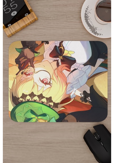Emilie Genshin Impact Anime Gacha V4 - 22x18 Gaming Mouse Pad Fare Altlığı