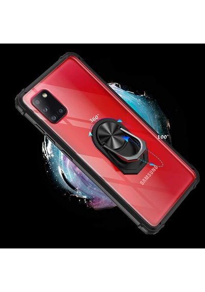 Galaxy Uyumlu A31 Kılıf Zore Mola Kapak Siyah