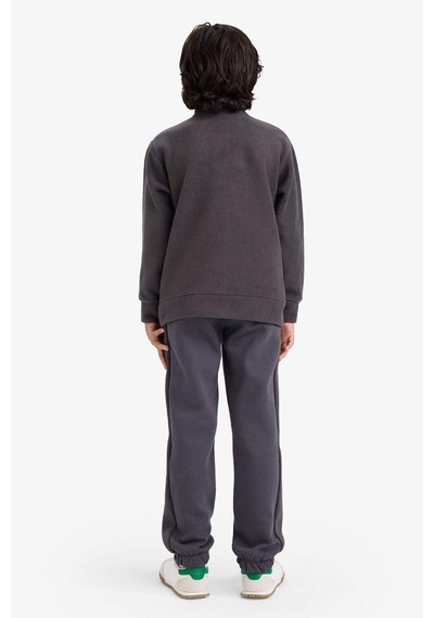 Defacto Erkek Çocuk Polar 2li Takım Yarım Fermuarlı Sweatshirt Eşofman Altı G4965a825wnar227 Antrasit-ar227