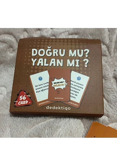 Doğru Mu Yalan Mı Eğlenceli Sohbet Ve Tahmin Kart Oyunu Arkadaşlar Ve Aile İçin Parti Oyunu