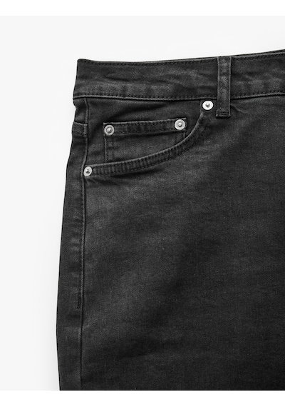 Koton Pamuklu 5 Cepli Slim Fit Jean Pantolon - Brad Jean Siyah 7wam40454nd