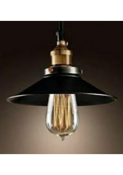 Mylight Retro Rustik Avize Siyah Eskitme Askılı