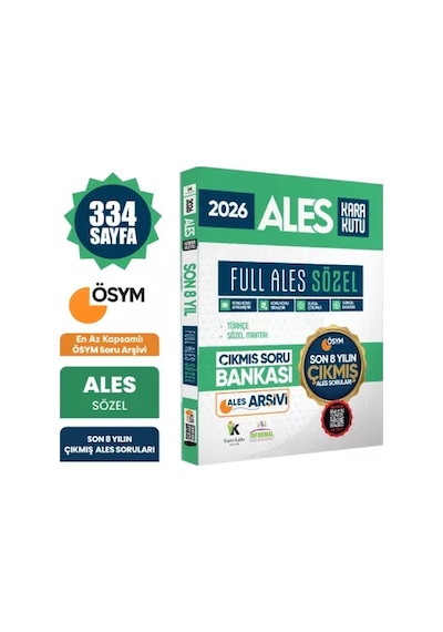 2026 Full Ales Sözel Ösym Çıkmış Soru Bankası Son 8 Yıl Sadece Ales Pdf/video Çözüm