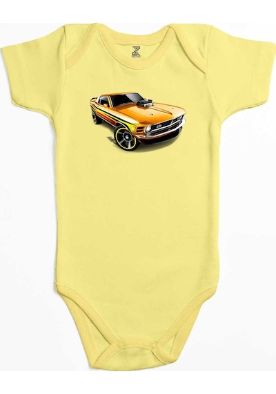 Zepplin Giyim Ford Mustang Mach 1 Ekru Bebek Body Zıbın