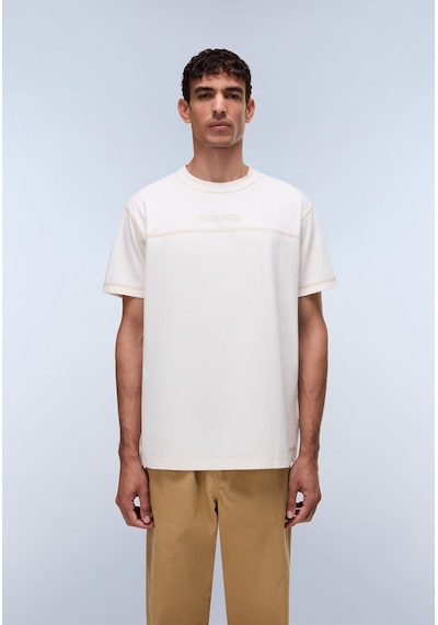 Napapijri S-umbra Ss Erkek T-shirt-31970 Beyaz