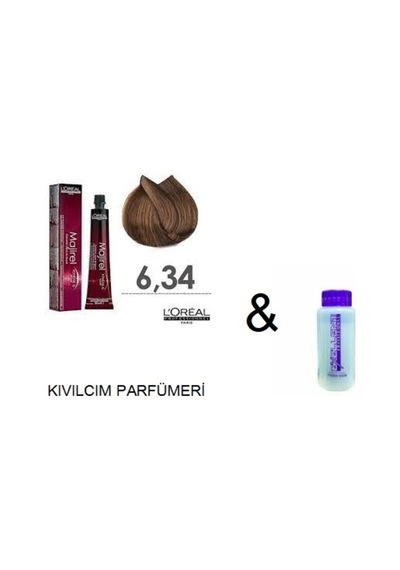 Loreal Majirel 6.34 Koyu Kumral Dore Bakır Saç Boyası + Oksidanı