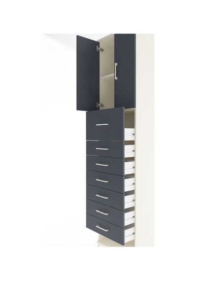 Arges Dolap 2 Raflı 7 Çekmeceli 2 Kapaklı 60x30x243 Aytaşı-antrasit Aytası Arges Dolap 2 Raflı 7 Çekmeceli 2 Kapaklı 60x30x243 Aytaşı-antrasit Aytası