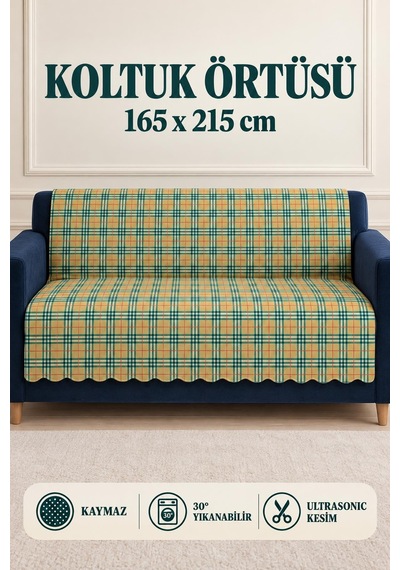 Çok Amaçlı Kadife Koltuk Örtüsü Kaymaz Süngerli 165x215 Cm Modern Bohem Çekyat Şalı Piknik Masa Örtüsü Alk4 Renkli