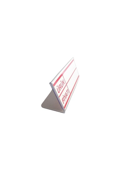 10 Adet Standlı Etiket Seti 10x4 Cm Silinebilir Ayaklı Vitrin