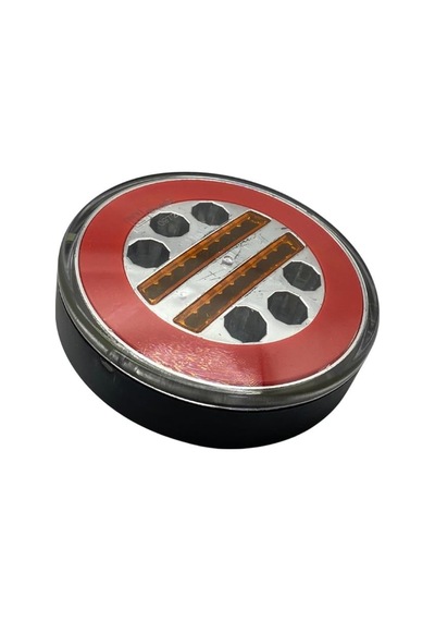 12v Stop Lambası Yuvarlak Neon Ledli 4 Fonksiyonlu Kırmızı-beyaz 140 35 Mm
