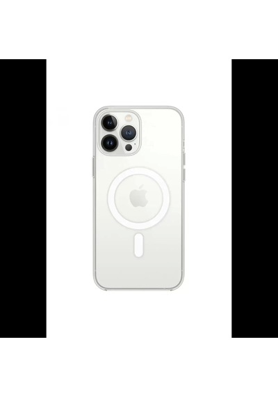 Apple İphone 13 Pro Max Kılıf Magneticsafe Şeffaf Silikon - Şeffaf