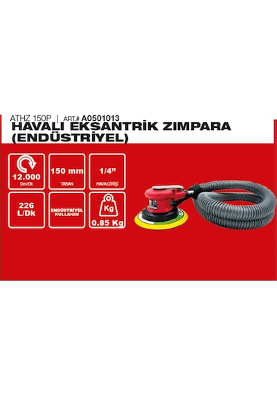 Attlas ATHZ 150P Havalı Eksantrik Zımpara - A0501013