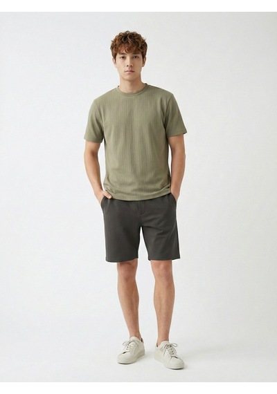 LOFT Regular Fit Erkek Tshirt K.kol Açık Haki