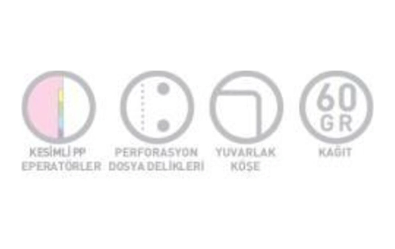 Tb A4 Spiralli Sep. Pp Kapak 4+1 Defter 4 Kareli + 1 Çizgili 200 Yaprak 4 Lü Paket
