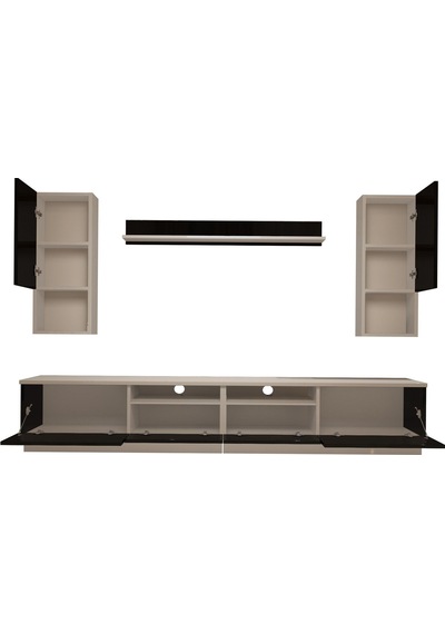Decoraktiv Trendstyle 5220da Slm Tv Ünitesi Tv Sehpası Beyaz - Siyah