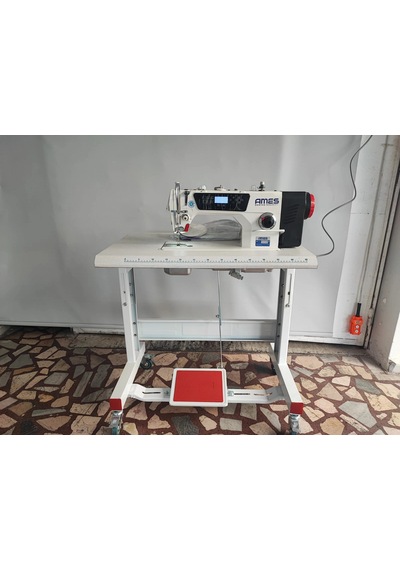 As-a4 Ames İplik Kesicili Elek. Düz Makina 80 Cm Mini Masa Beyaz
