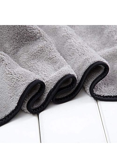 Süper Emici Oto Kurulama Bezi Araç Temizlik Havlusu Mikrofiber Temizleme Bezi Araba Yıkama Süngeri 50x70cm Gri Açık Indigo