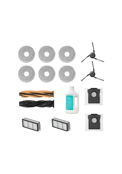 Dreame Robot Süpürge Aksesuar Seti 1 X Ana Fırça Trobowave Dolanma Önleyici İkili Fırça + 2 X Yan Fırça + 2 X Toz Torbası + 2 X Toz Kutusu Filtresi + 3 X Paspas Pedleri 6 Adet + 1 X Temizlik Solüsyonu 1000ml İçerir Dreame Robot Süpürge Aksesuar Seti 1 X Ana Fırça Trobowave Dolanma Önleyici İkili Fırça + 2 X Yan Fırça + 2 X Toz Torbası + 2 X Toz Kutusu Filtresi + 3 X Paspas Pedleri 6 Adet + 1 X Temizlik Solüsyonu 1000ml İçerir